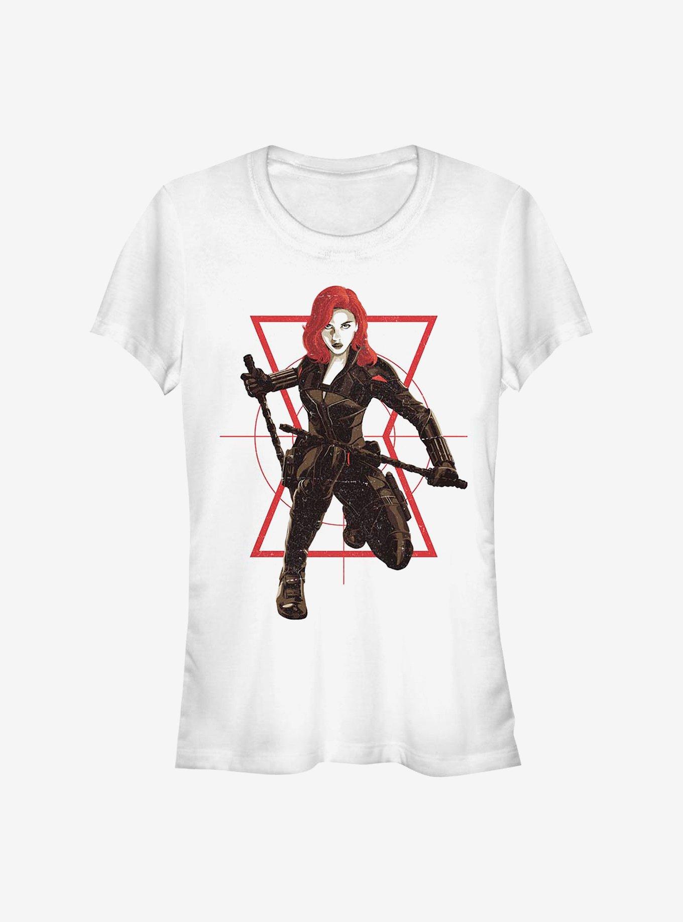 Marvel Black Widow Girls T-Shirt Widow Target Girls T-Shirt, WHITE, hi-res