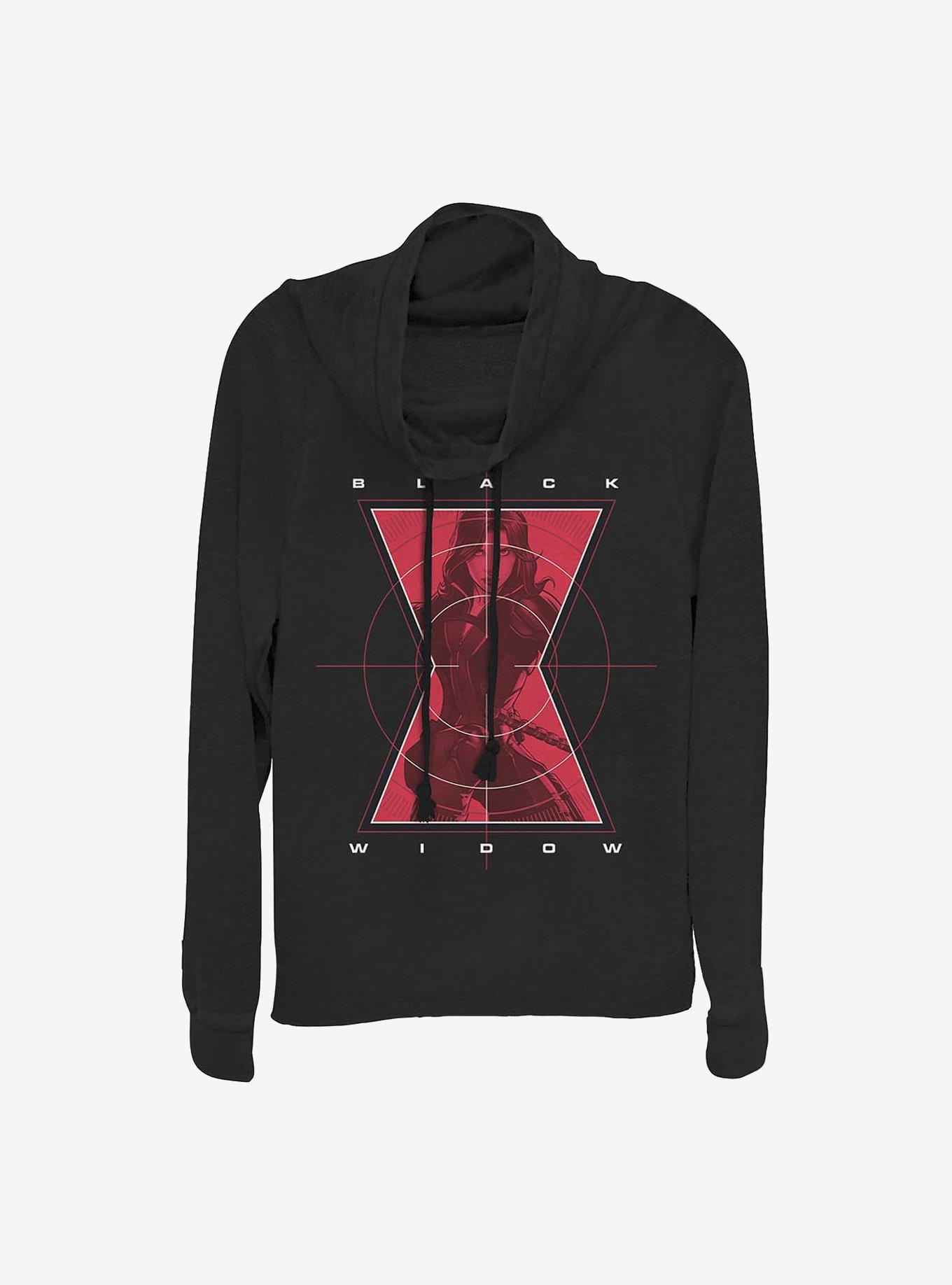 Marvel Black Widow Widow Target Cowlneck Long-Sleeve Girls Top, , hi-res