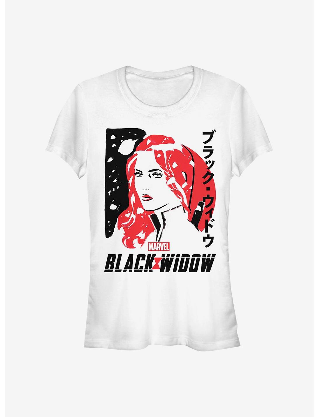 Marvel Black Widow Drawn Widow Girls T-Shirt, WHITE, hi-res