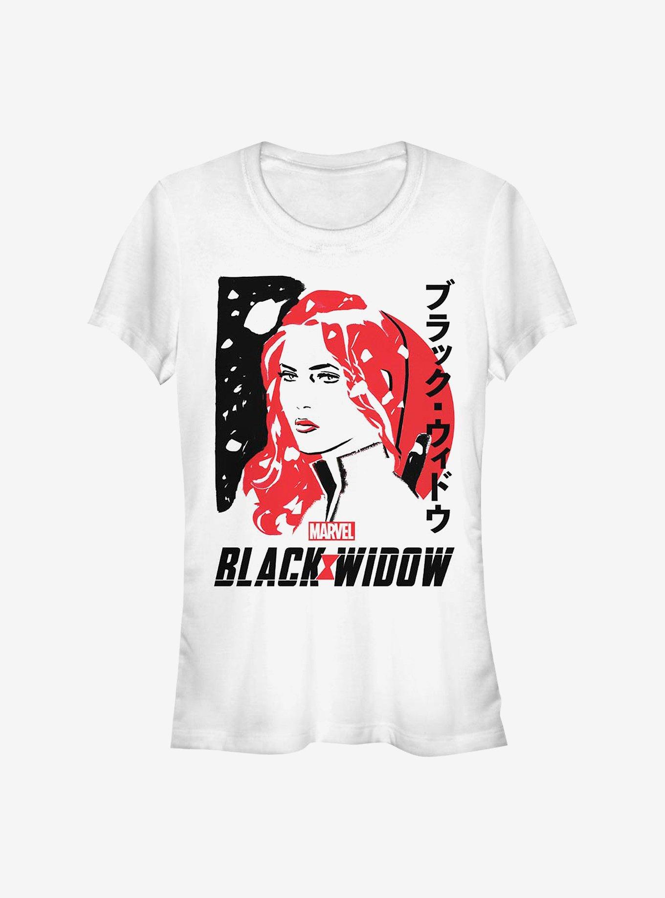 Marvel Black Widow Drawn Widow Girls T-Shirt, WHITE, hi-res