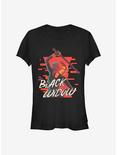 Marvel Black Widow Graphic Black Widow Girls T-Shirt, BLACK, hi-res