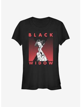 Marvel Black Widow Halftone Black Widow Girls T-Shirt, , hi-res