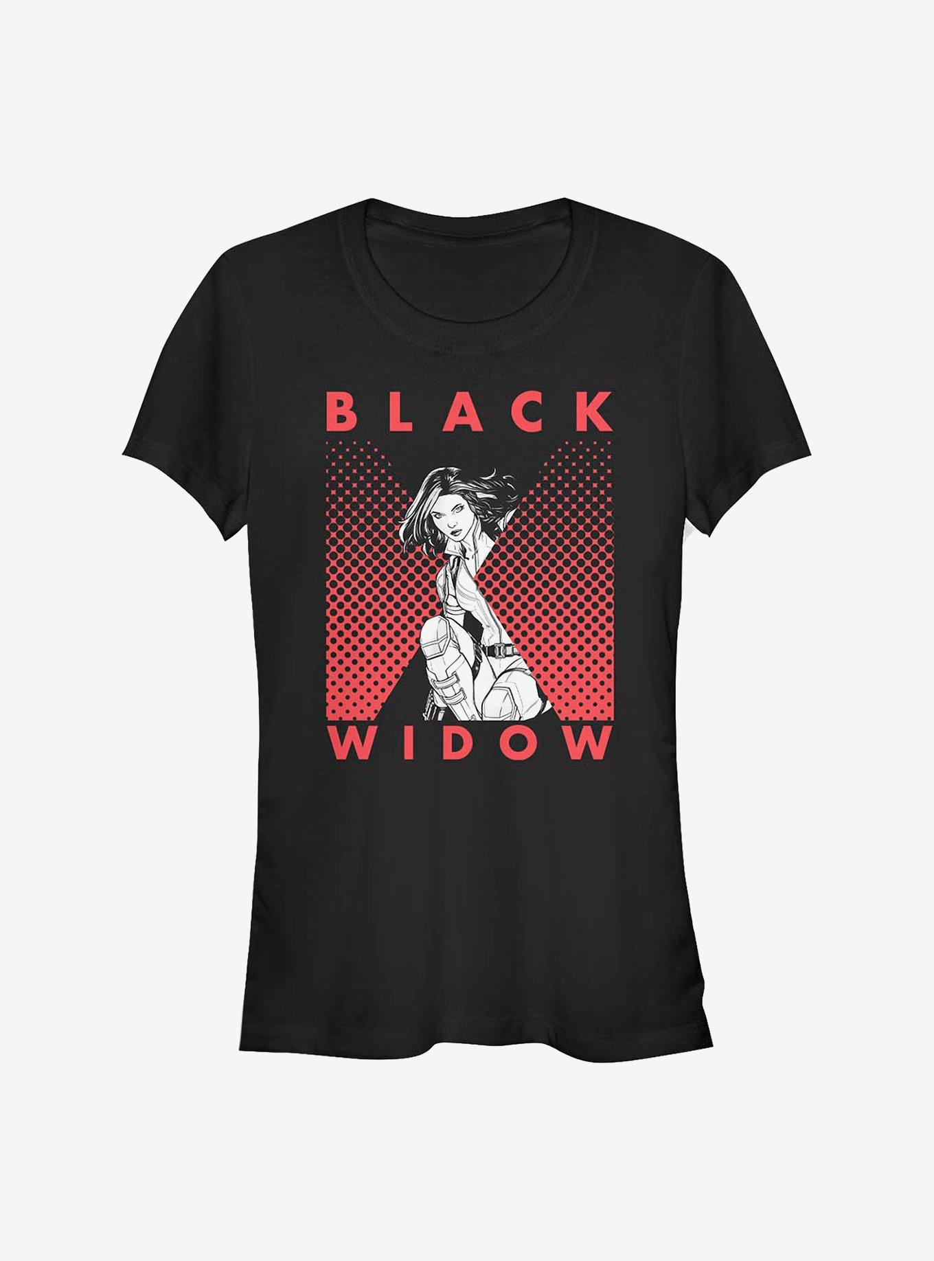 Marvel Black Widow Halftone Black Widow Girls T-Shirt, , hi-res