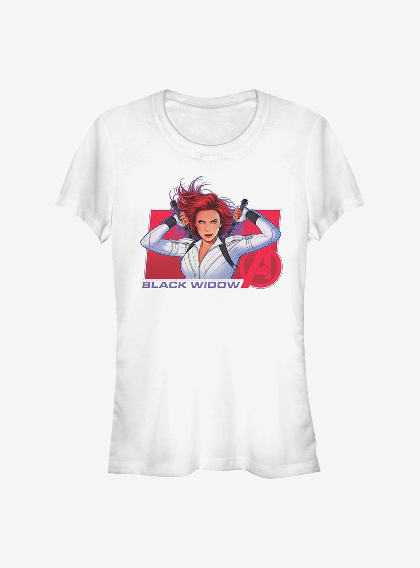 Marvel Black Widow Ready Widow Girls T-Shirt