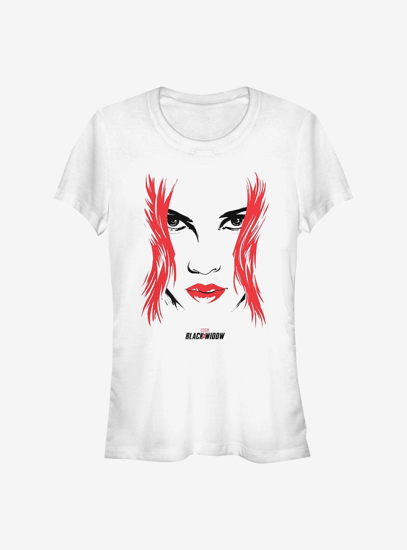 Marvel Black Widow Widow Face Girls T-Shirt, WHITE, hi-res