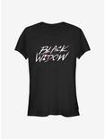 Marvel Black Widow Widow Paint Girls T-Shirt, BLACK, hi-res