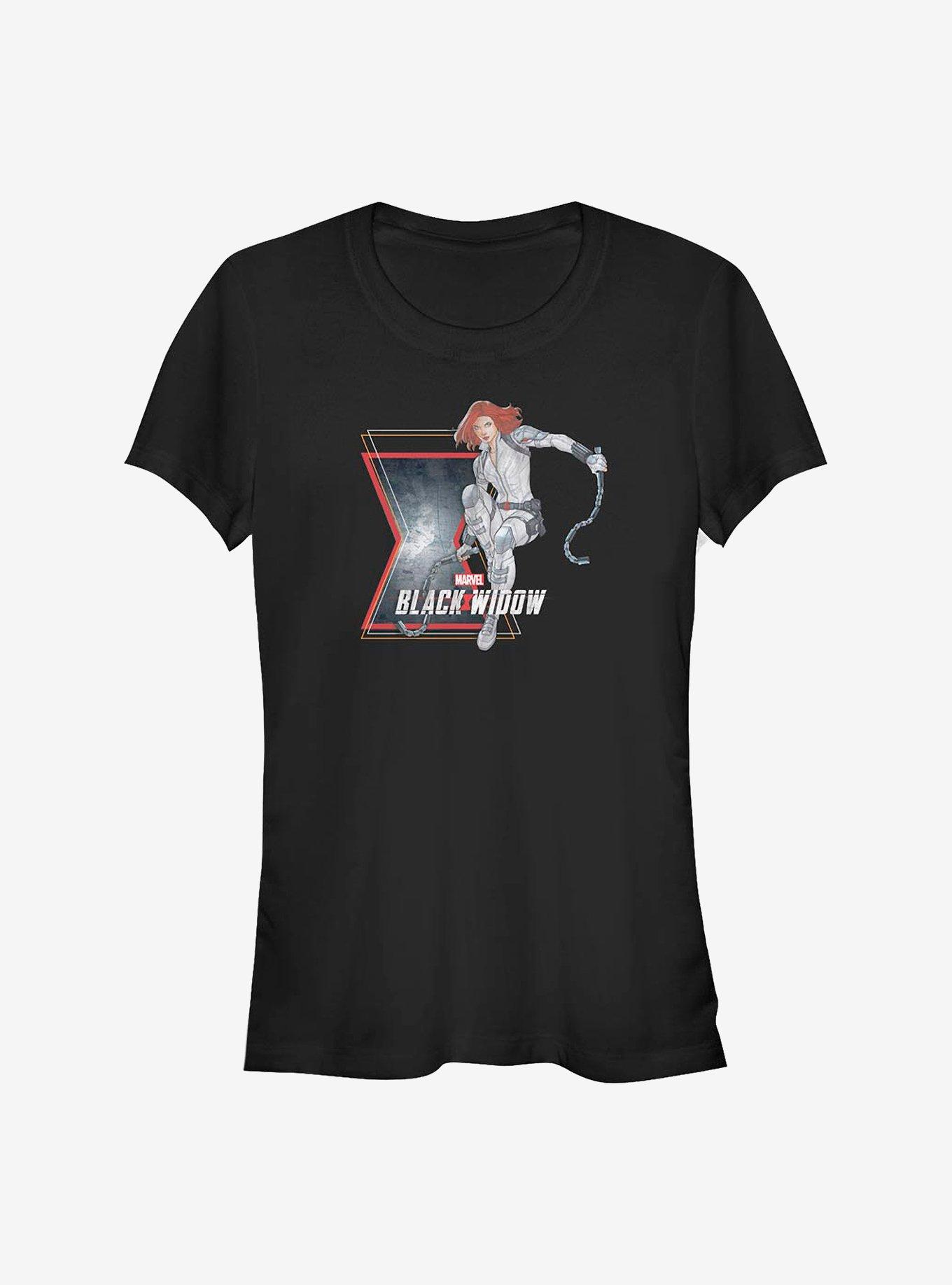 Marvel Black Widow Widow Stun Girls T-Shirt, BLACK, hi-res