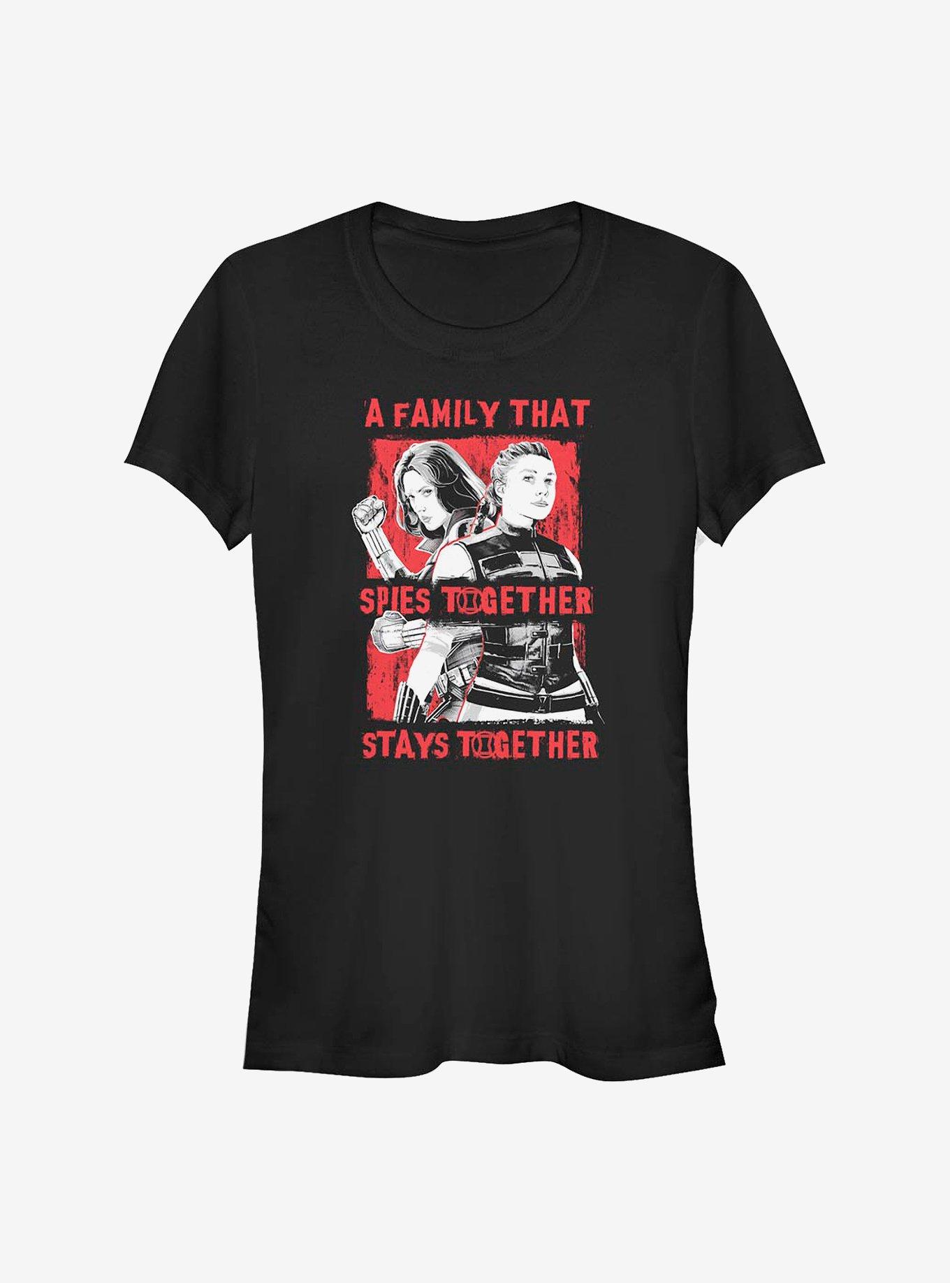 Marvel Black Widow Spy Together Girls T-Shirt, BLACK, hi-res