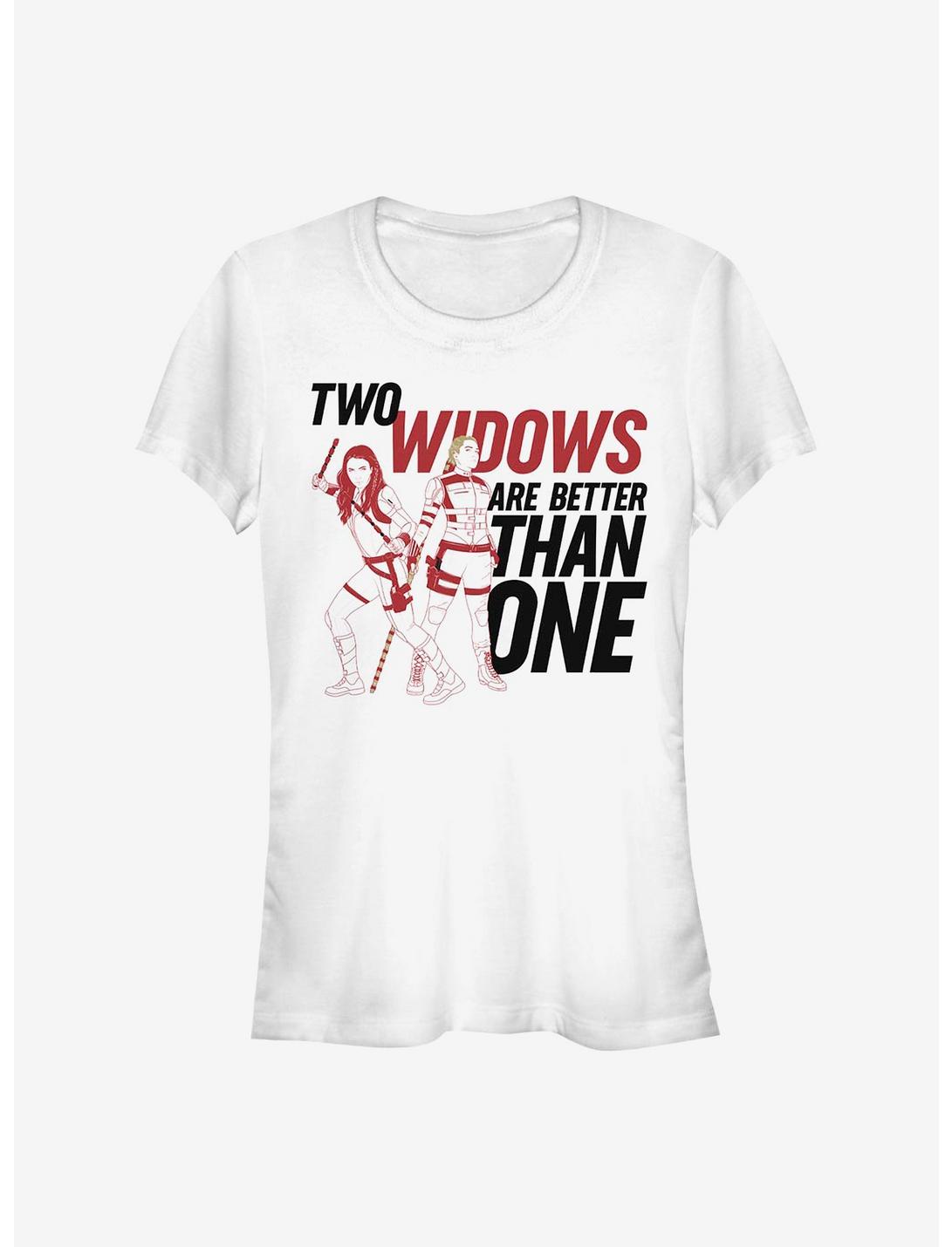 Marvel Black Widow Two Widows Girls T-Shirt, WHITE, hi-res