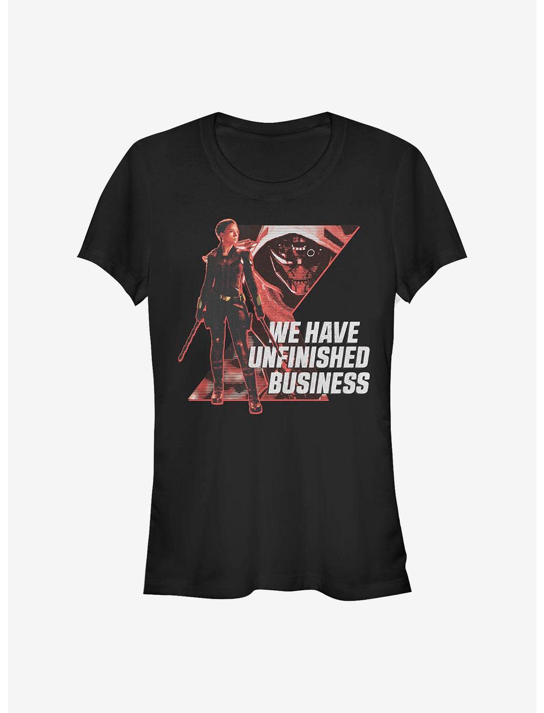 Marvel Black Widow Unfinished Business Girls T-Shirt, BLACK, hi-res