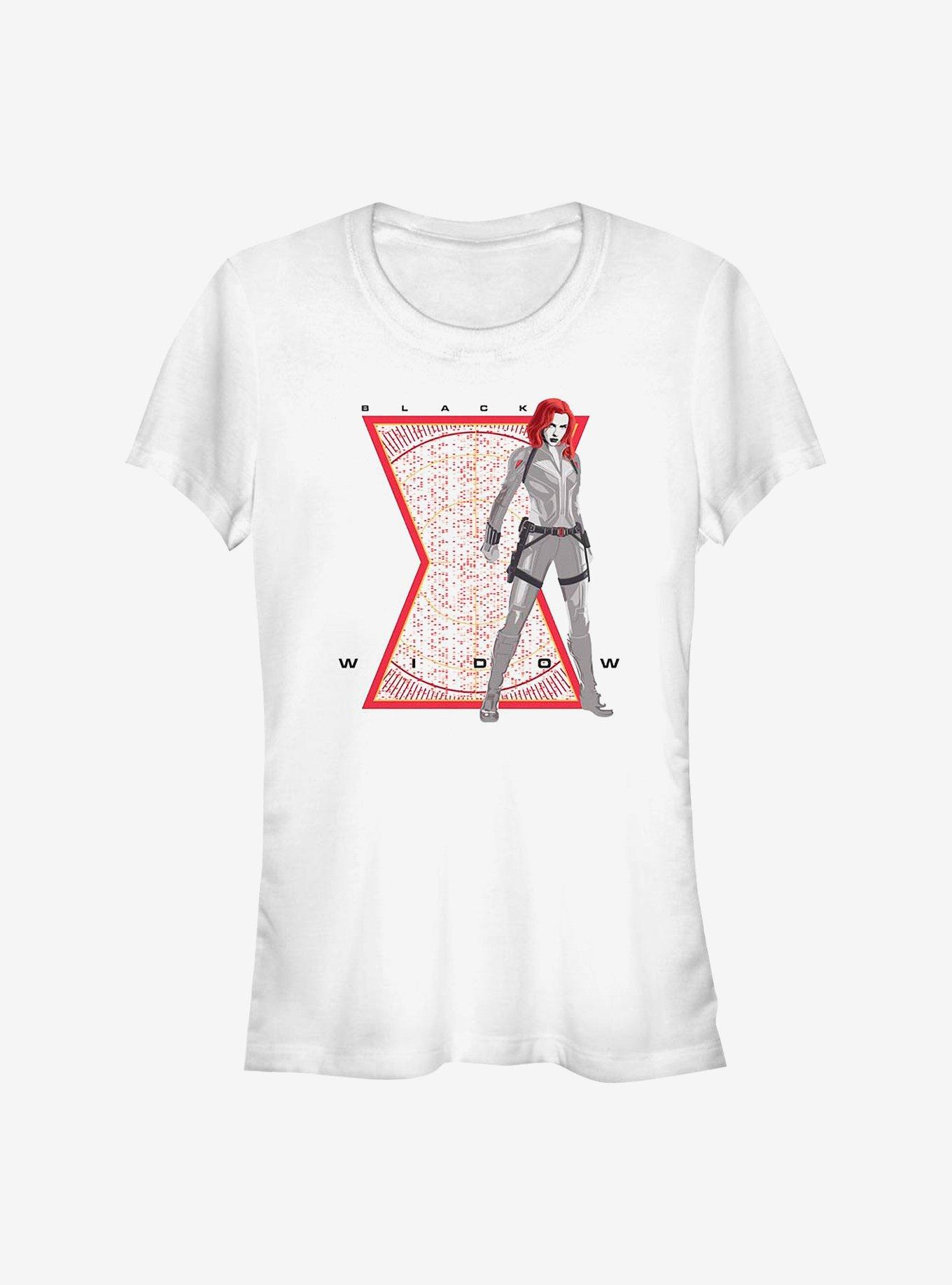 Marvel Black Widow Vector Widow Girls T-Shirt, WHITE, hi-res