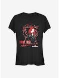 Marvel Black Widow Widow Barcode Girls T-Shirt, BLACK, hi-res