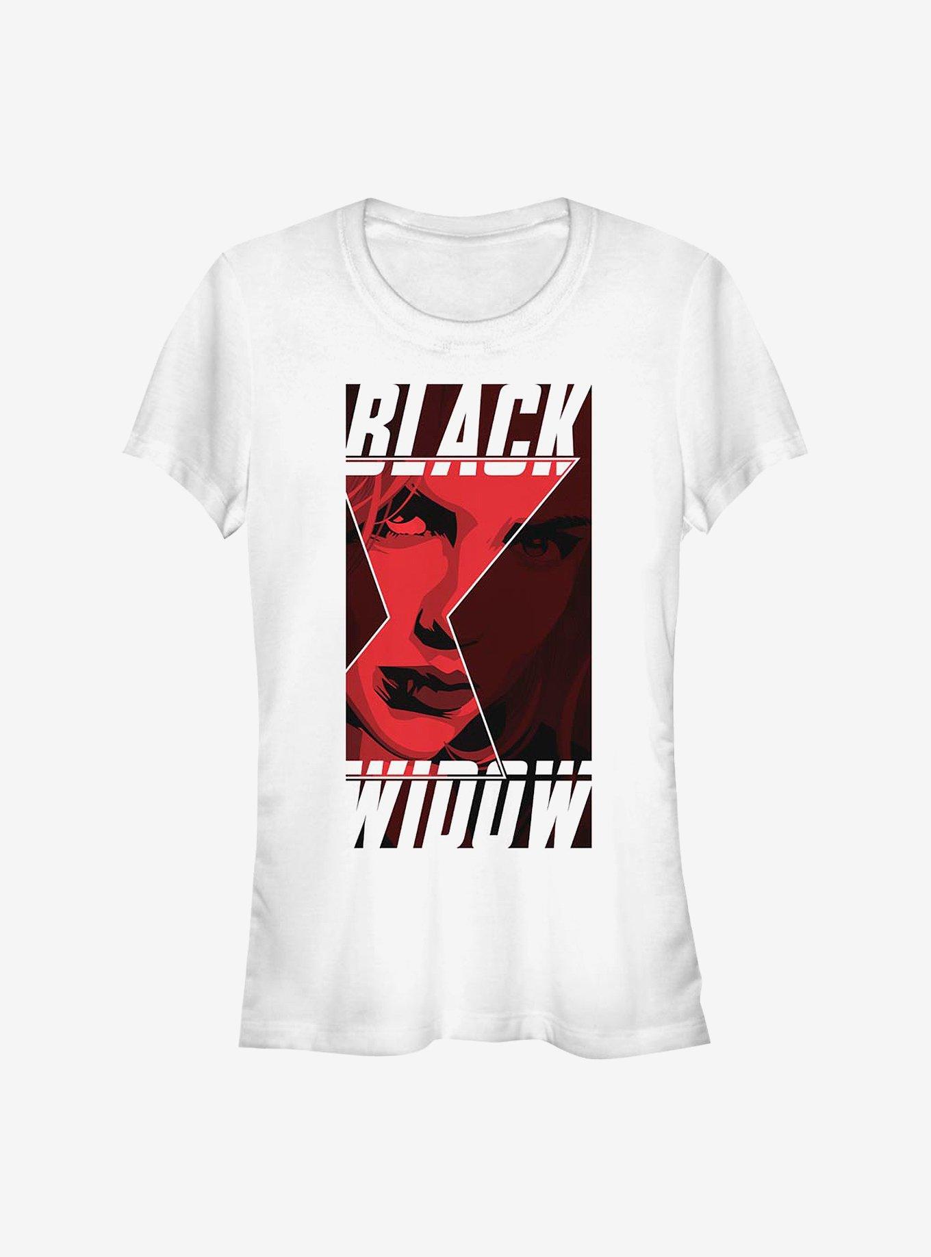 Marvel Black Widow Widow Square Girls T-Shirt, WHITE, hi-res