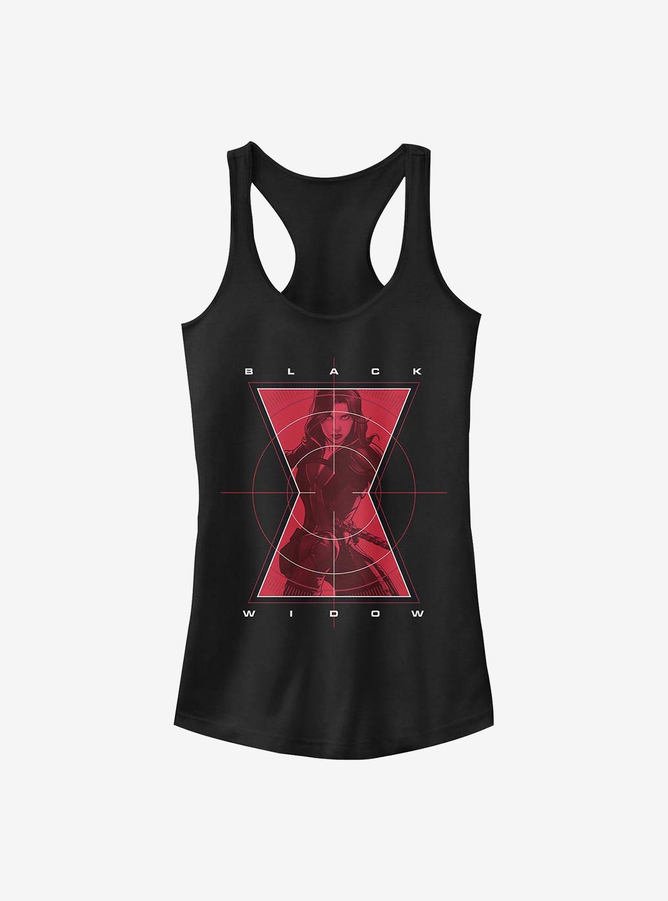 Marvel Black Widow Widow Target Girls Tank, BLACK, hi-res