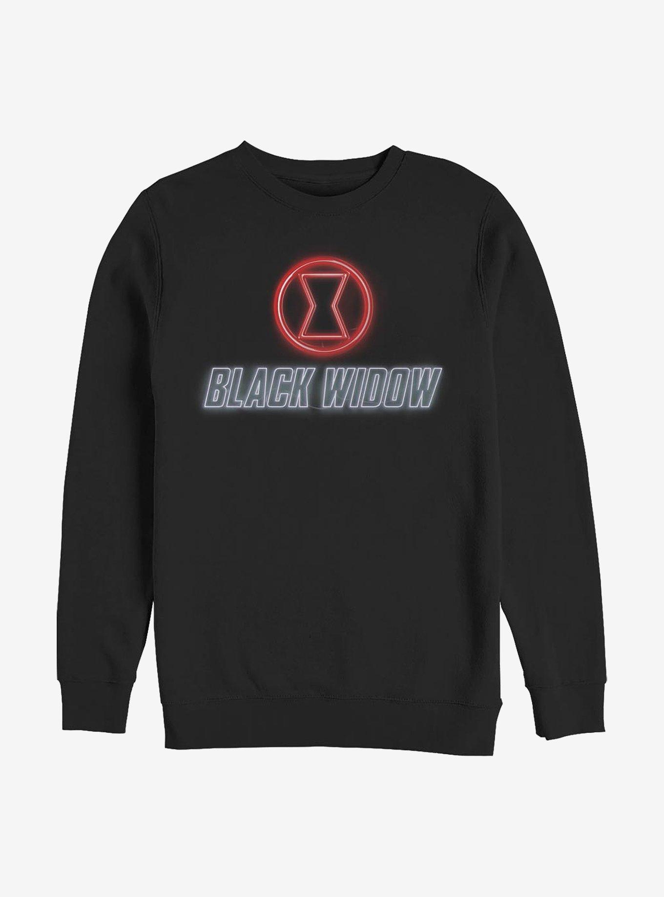 Marvel Black Widow Neon Crew Sweater