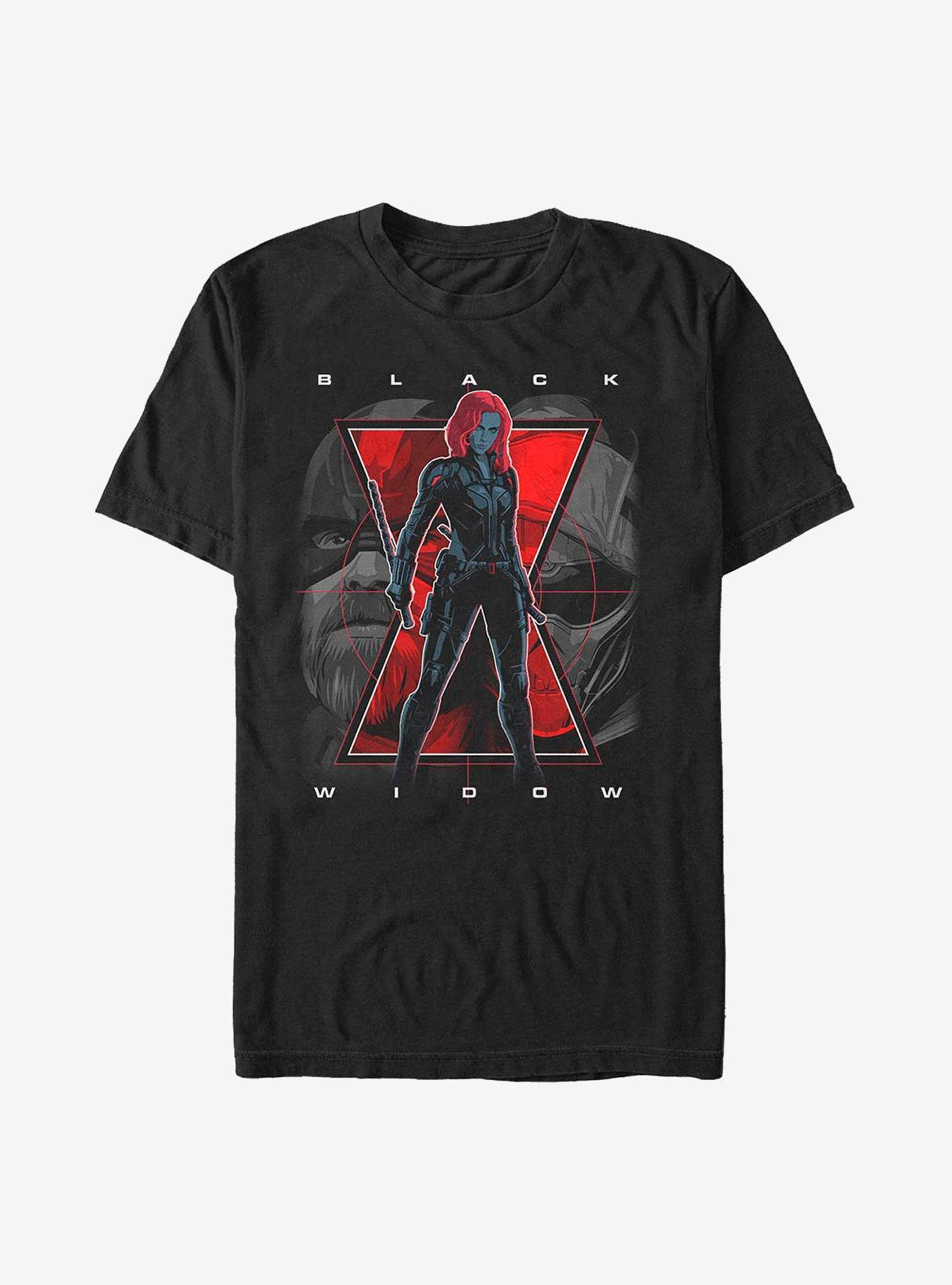 Marvel Black Widow Big Three T-Shirt, BLACK, hi-res