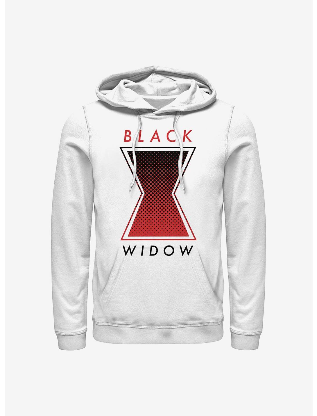 Marvel Black Widow Haftone Symbol Hoodie, WHITE, hi-res