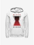 Marvel Black Widow Haftone Symbol Hoodie, WHITE, hi-res