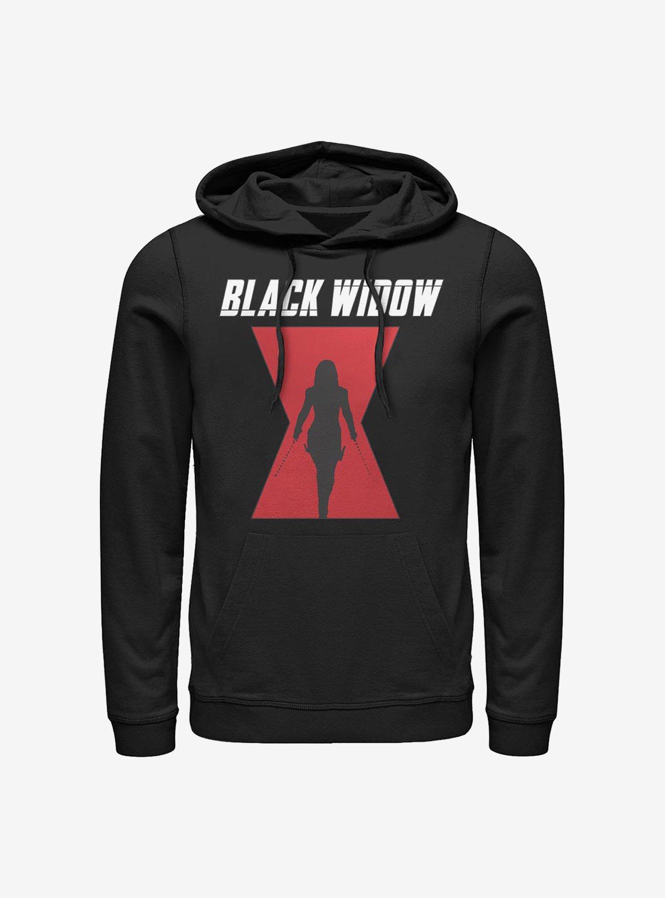 Marvel Black Widow Logo Hoodie, BLACK, hi-res