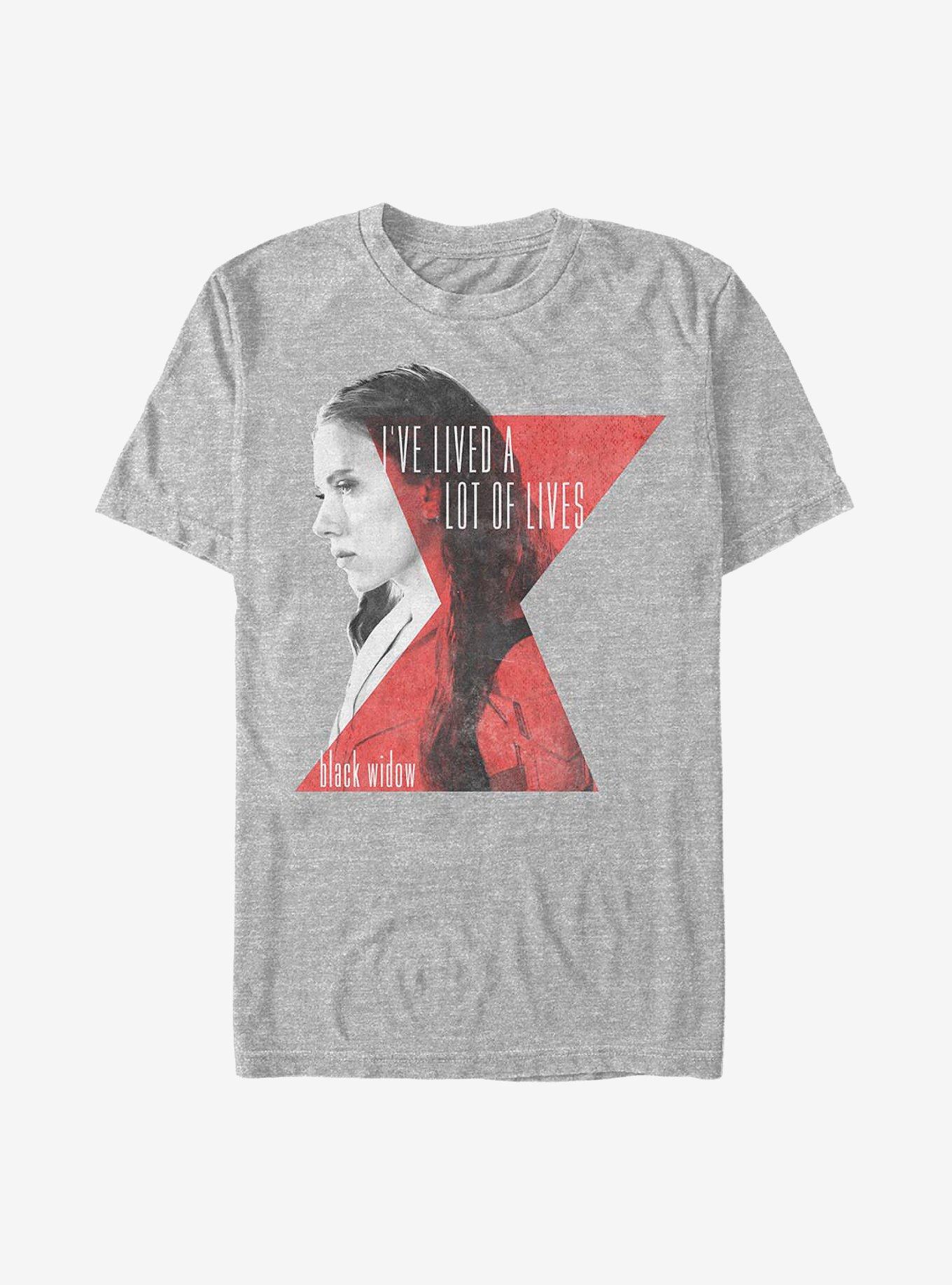 Marvel Black Widow Lives Of Widow T-Shirt, ATH HTR, hi-res