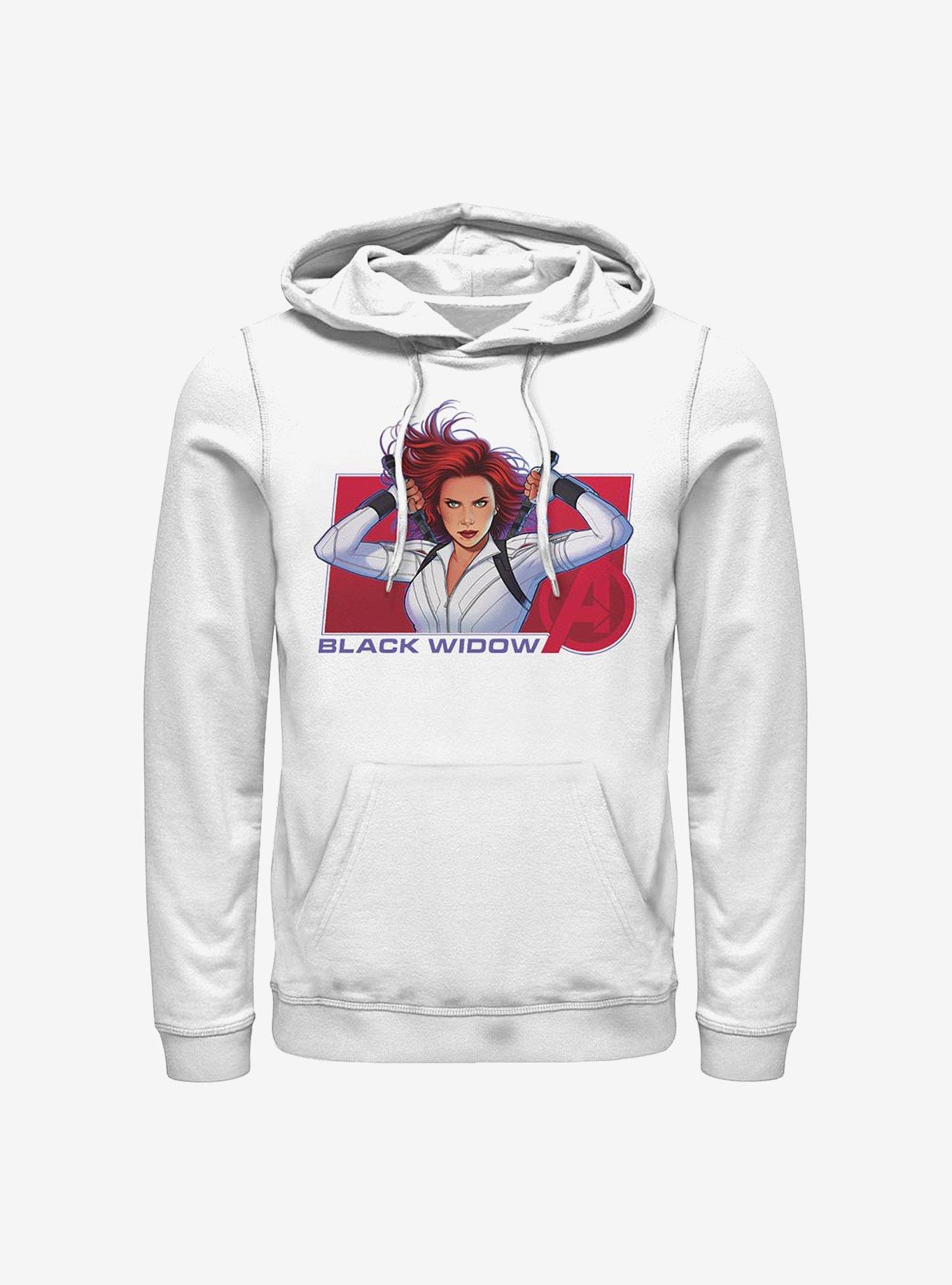 Marvel Black Widow Ready Widow Hoodie, WHITE, hi-res