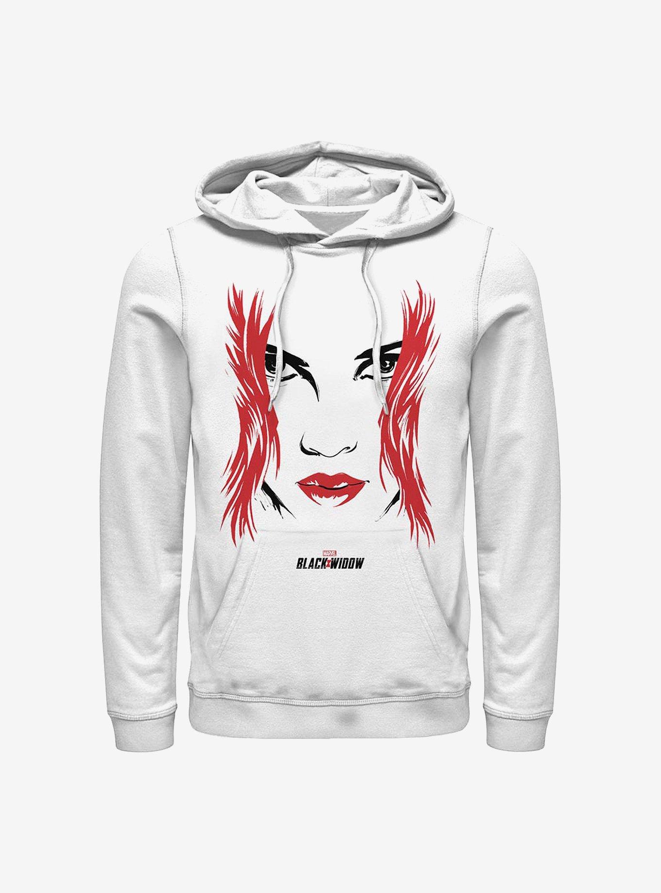 Marvel Black Widow Widow Face Hoodie, WHITE, hi-res