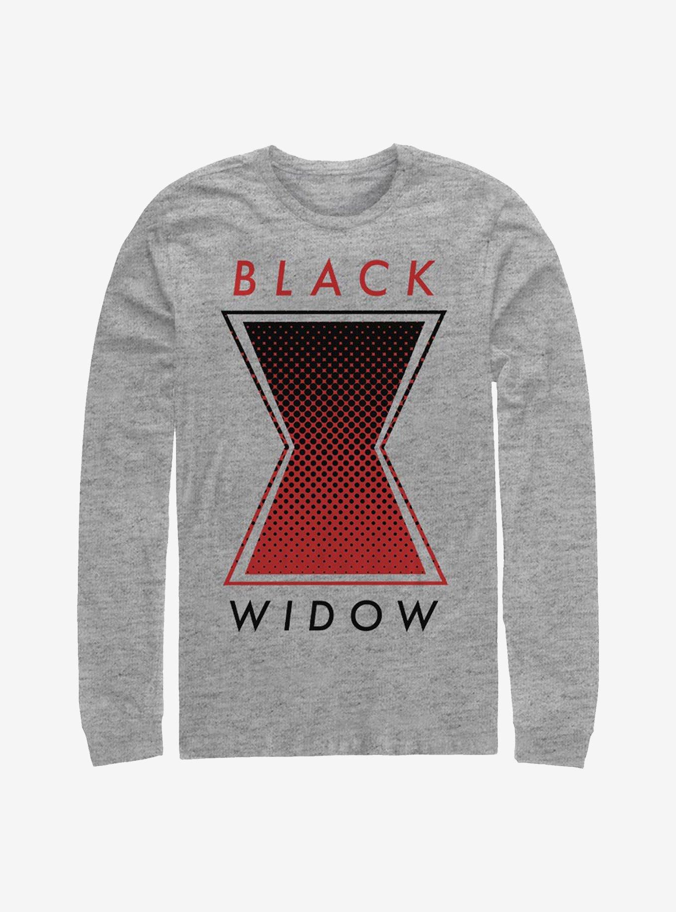 Marvel Black Widow Haftone Symbol Long-Sleeve T-Shirt