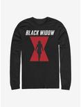 Marvel Black Widow Logo Long-Sleeve T-Shirt, BLACK, hi-res