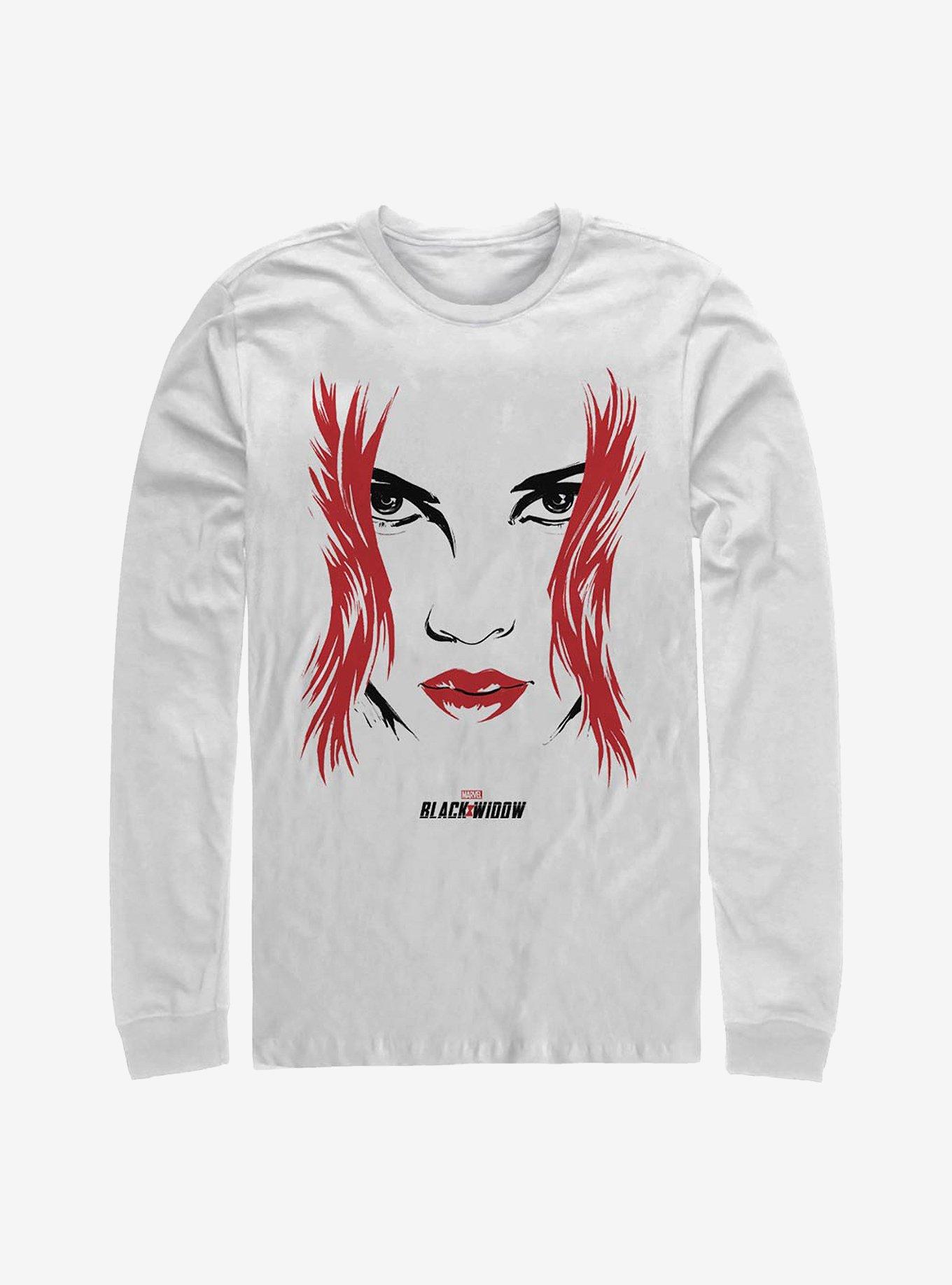 Marvel Black Widow Widow Face Long-Sleeve T-Shirt, , hi-res