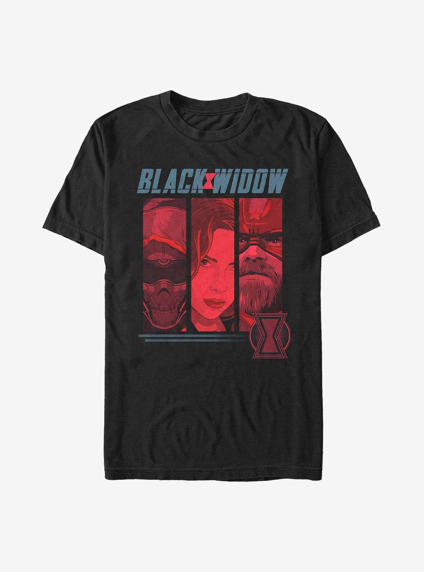 Marvel Black Widow Three Shot T-Shirt, BLACK, hi-res