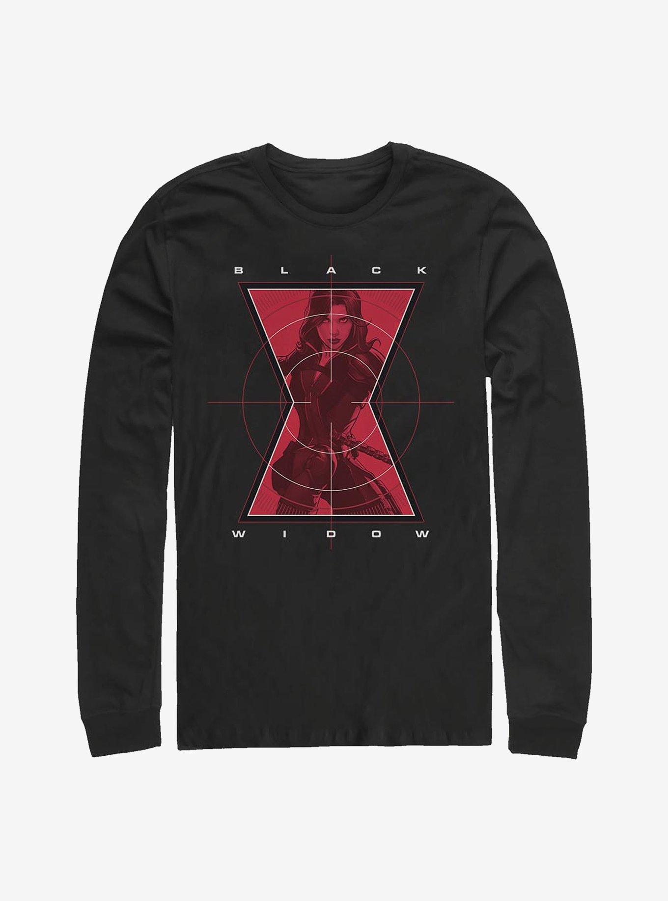 Marvel Black Widow Widow Target Long-Sleeve T-Shirt, BLACK, hi-res