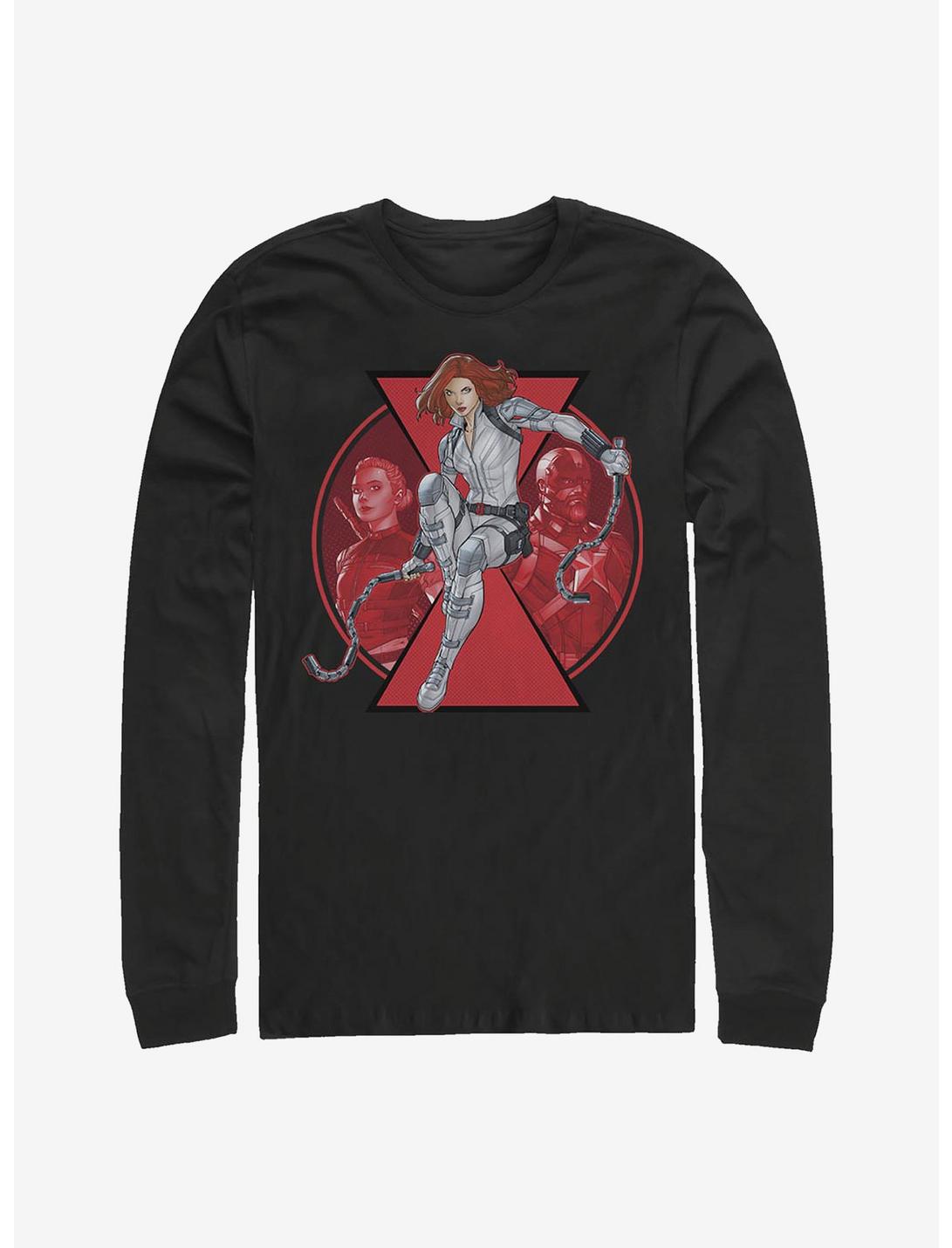 Marvel Black Widow Widow Team Long-Sleeve T-Shirt, BLACK, hi-res