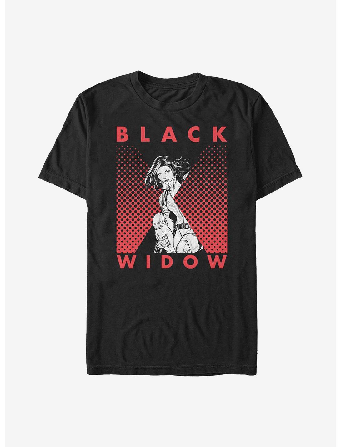 Marvel Black Widow Halftone Black Widow T-Shirt, BLACK, hi-res