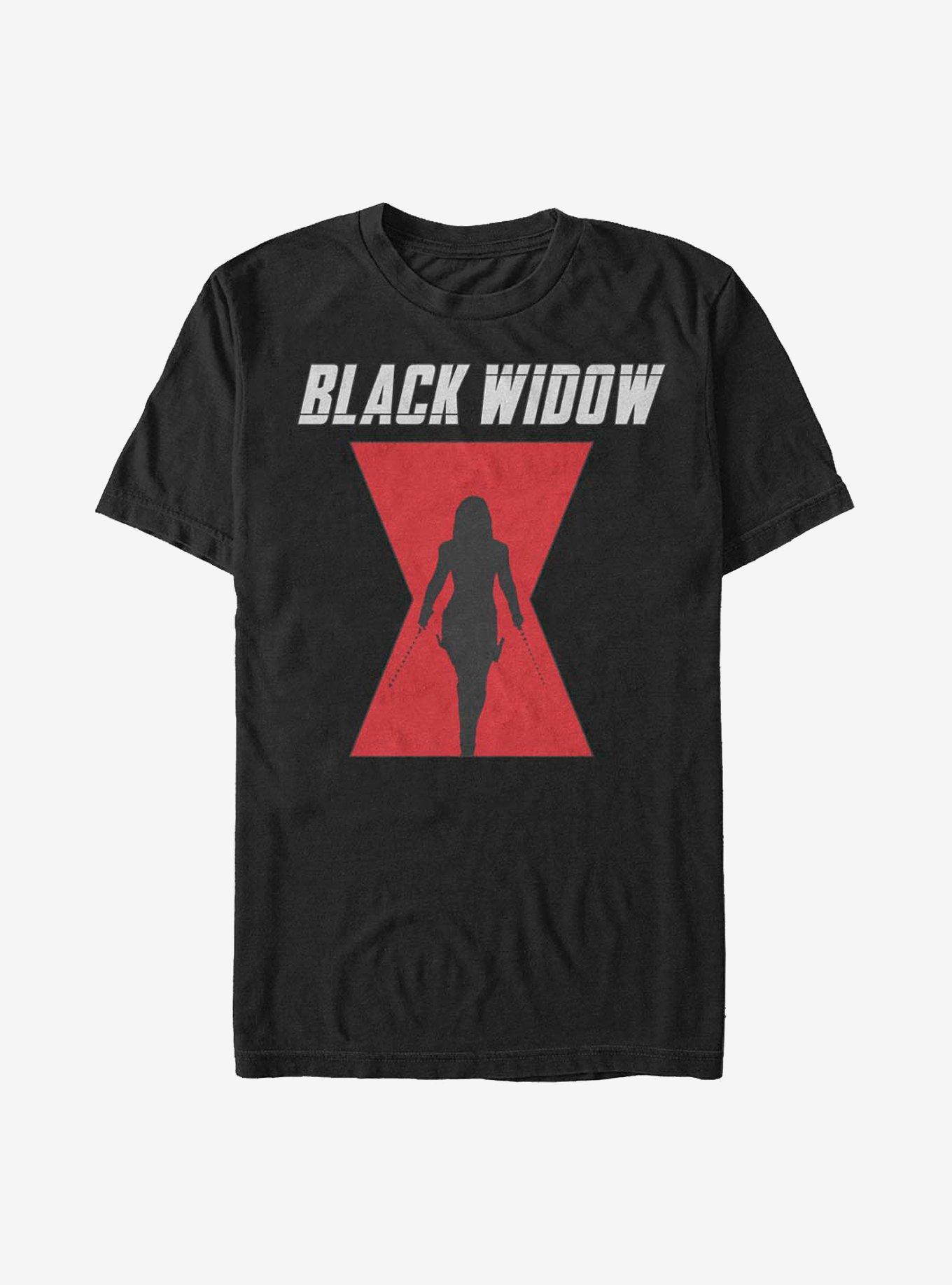 Marvel Black Widow Logo T-Shirt, BLACK, hi-res