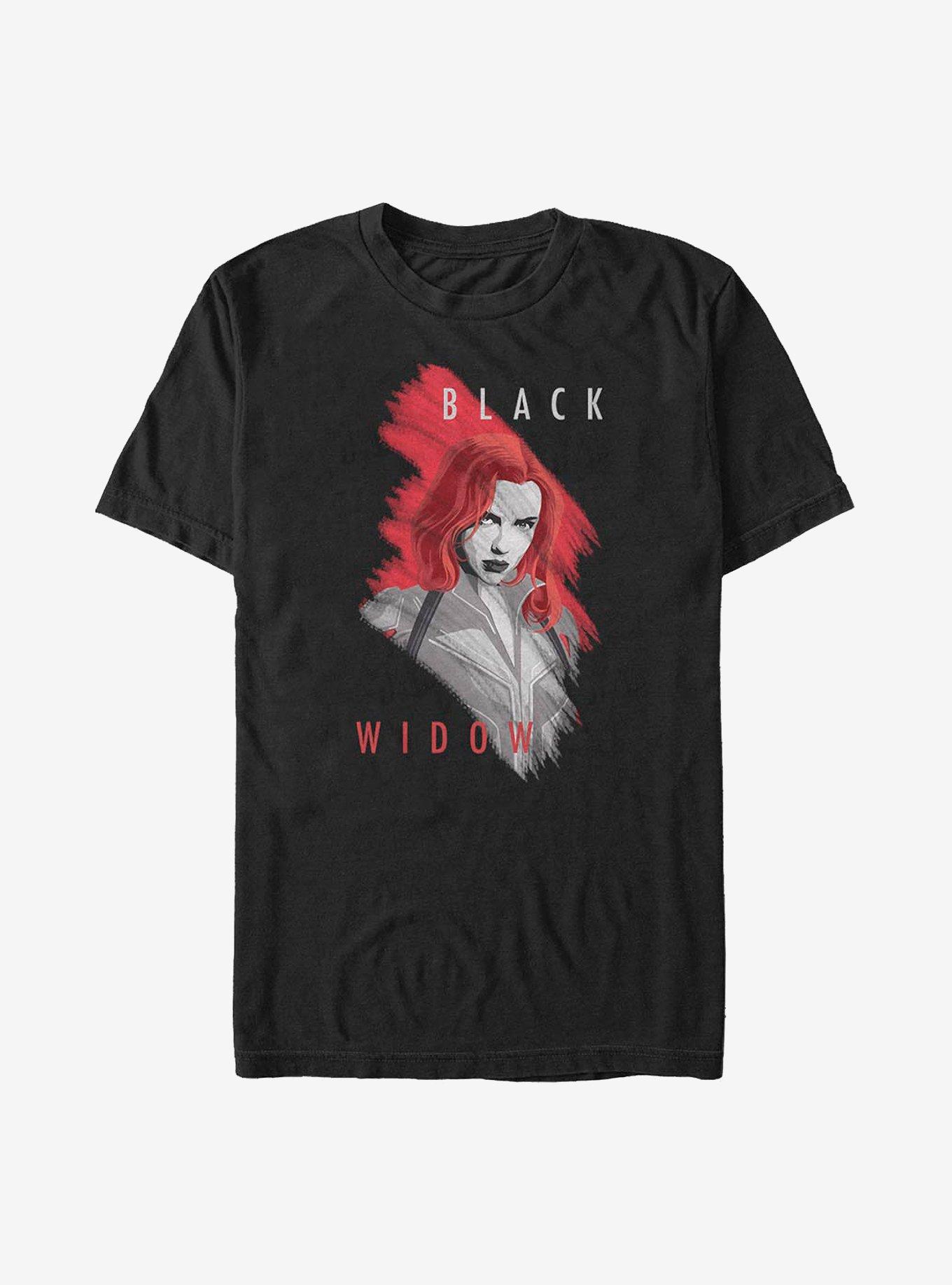 Marvel Black Widow Widow Paint T-Shirt, BLACK, hi-res