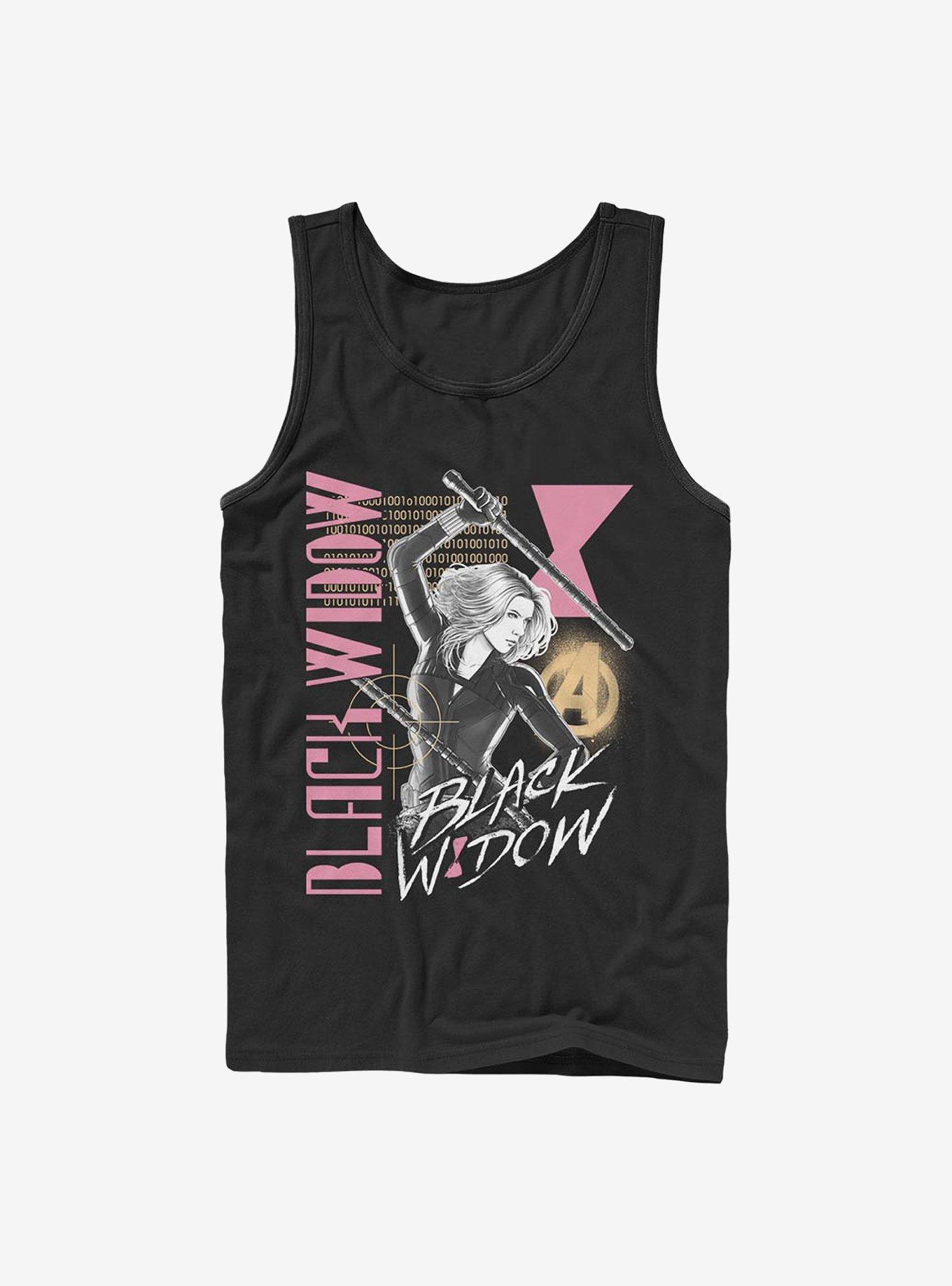 Marvel Black Widow Retro Tank, BLACK, hi-res