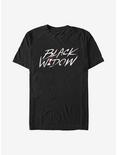 Marvel Black Widow Paint Script T-Shirt, BLACK, hi-res