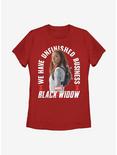 Marvel Black Widow Unfinished Business Womens T-Shirt, RED, hi-res