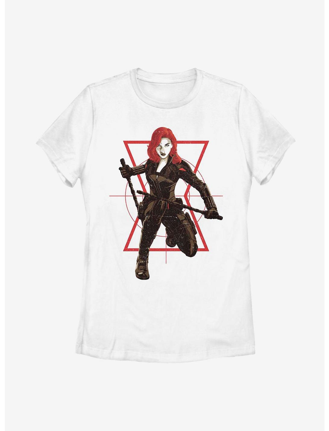 Marvel Black Widow Target Womens T-Shirt, WHITE, hi-res