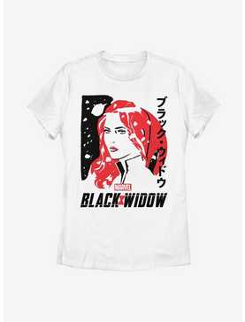 Marvel Black Widow Japanese Text Womens T-Shirt, , hi-res
