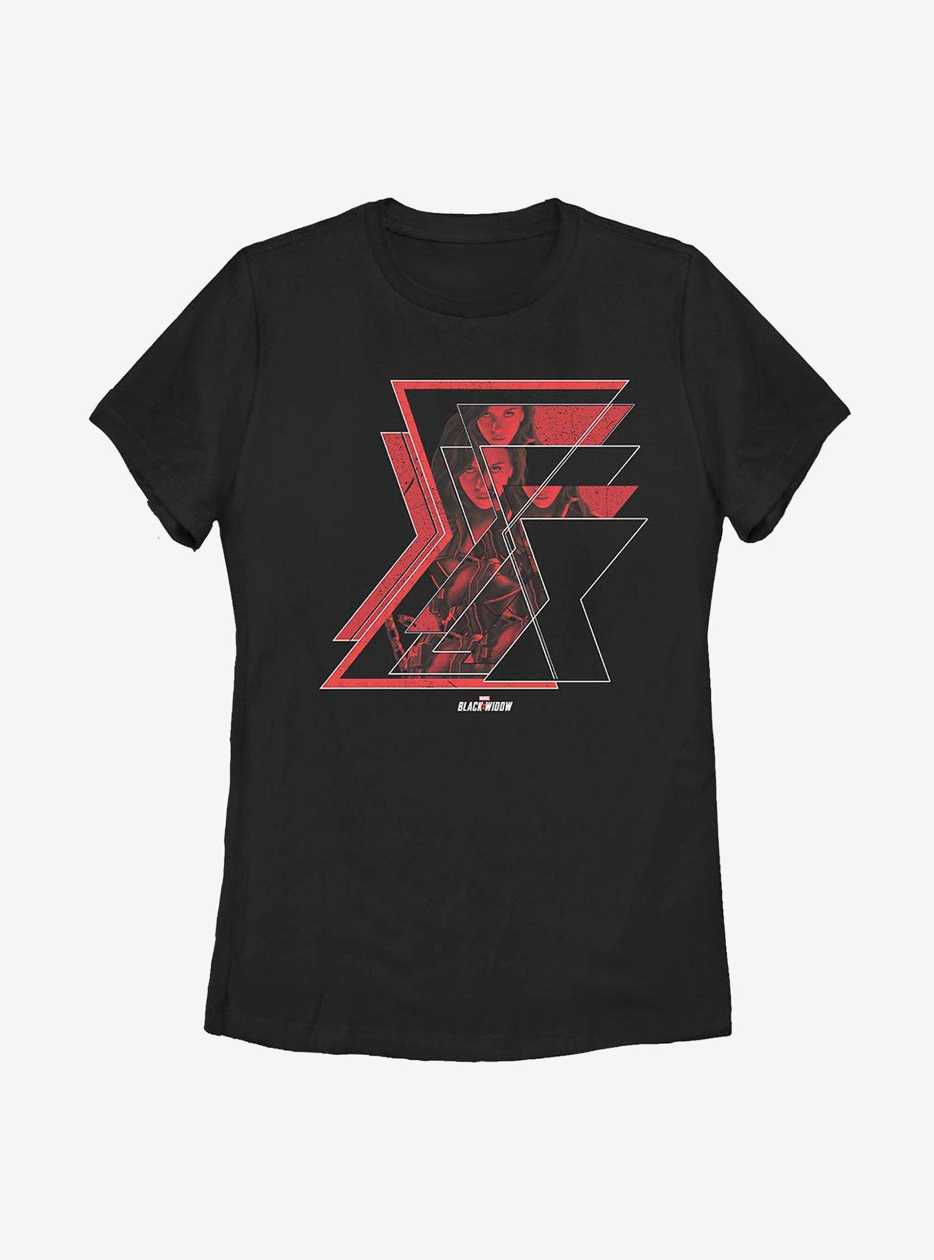 Marvel Black Widow Icon Split Womens T-Shirt - BLACK | BoxLunch