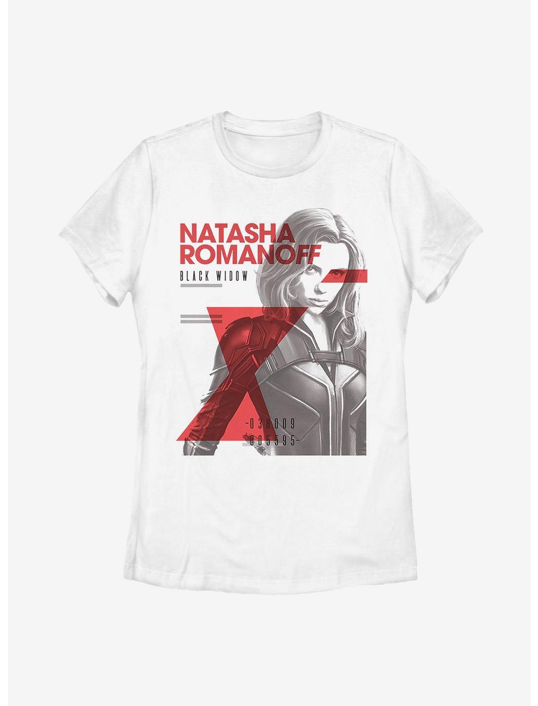 Marvel Black Widow Romanoff Cover Womens T-Shirt, WHITE, hi-res