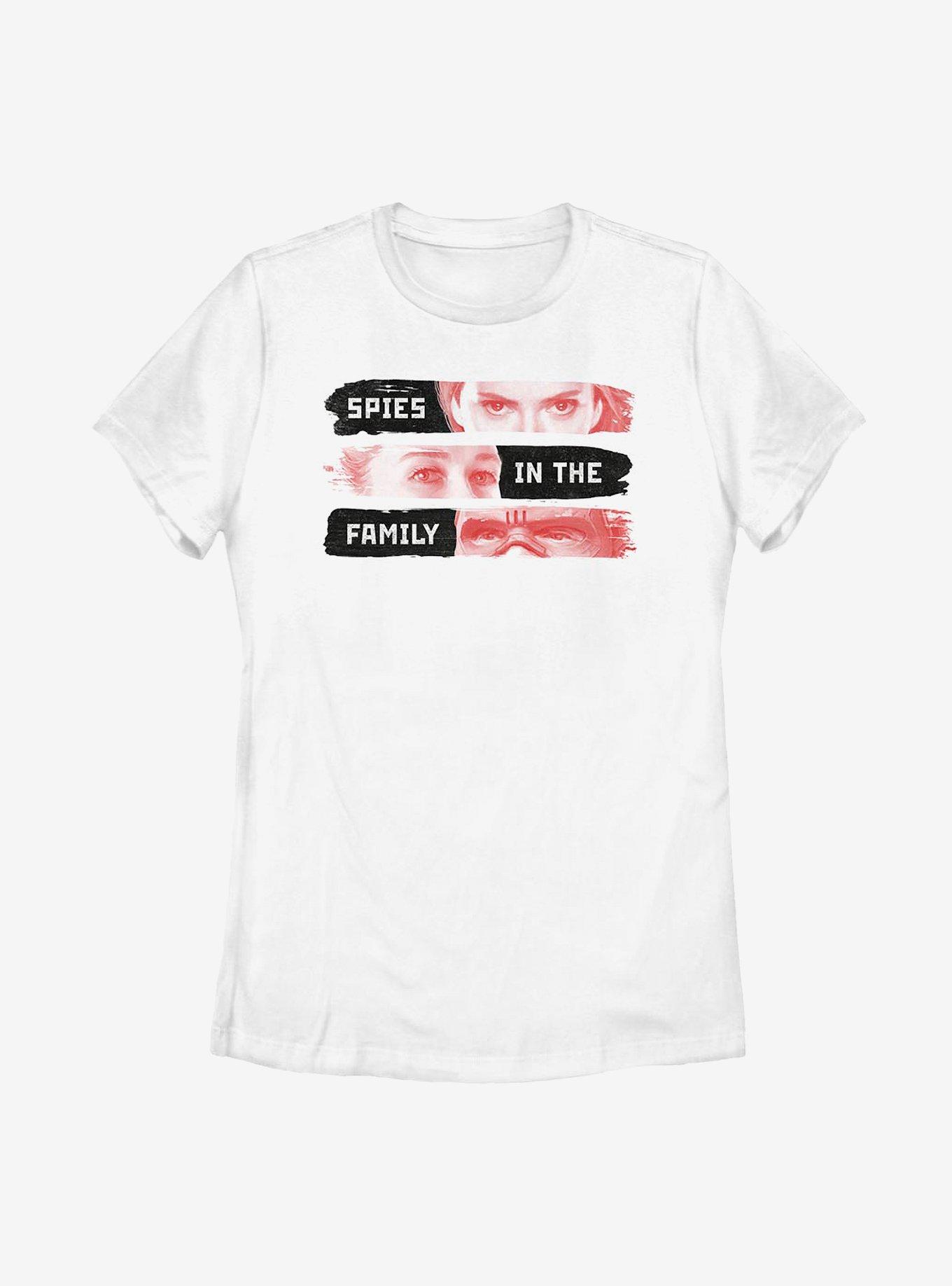 Marvel Black Widow Spies In The Family Womens T-Shirt, WHITE, hi-res