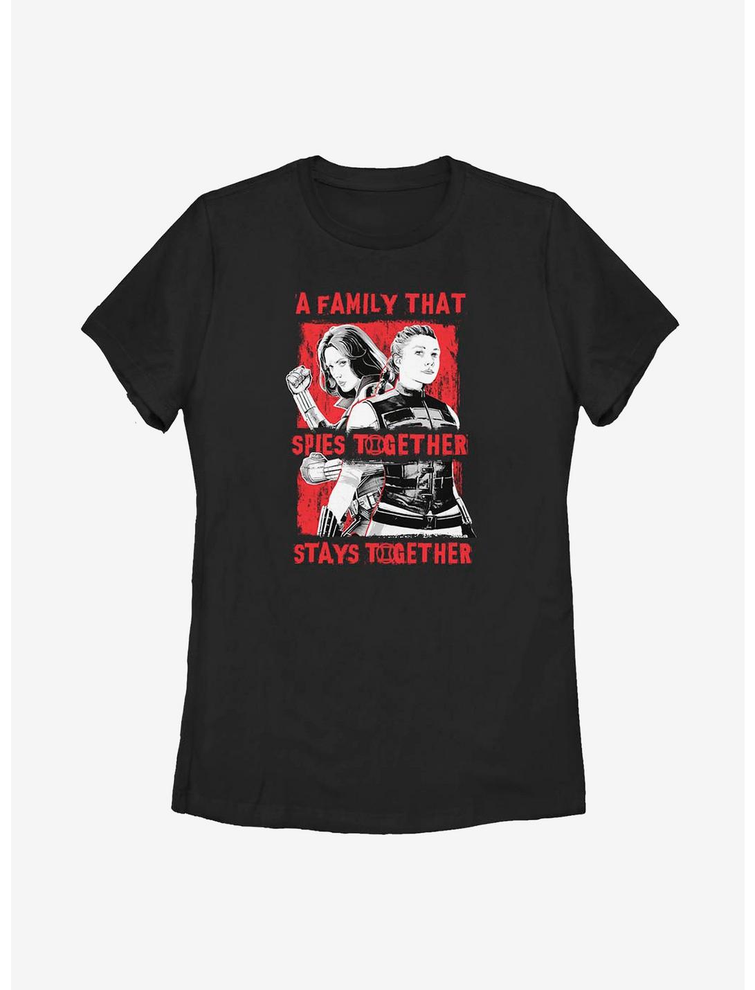 Marvel Black Widow Spy Together Womens T-Shirt, BLACK, hi-res