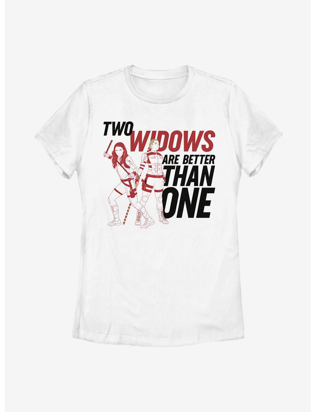 Marvel Black Widow Two Widows Womens T-Shirt, WHITE, hi-res