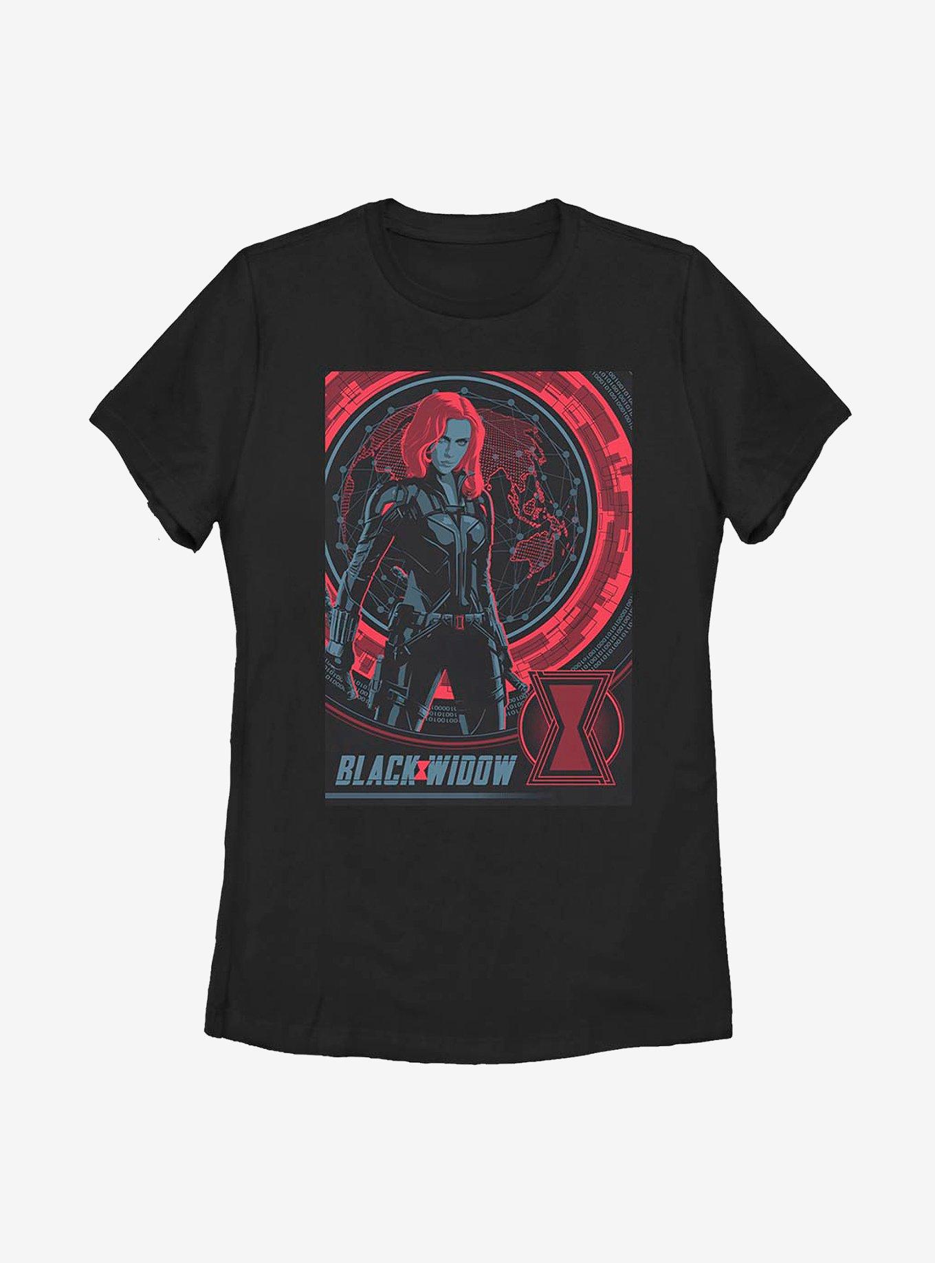 Marvel Black Widow Globe Womens T-Shirt, , hi-res