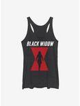 Marvel Black Widow Icon Logo Womens Tank Top, BLK HTR, hi-res