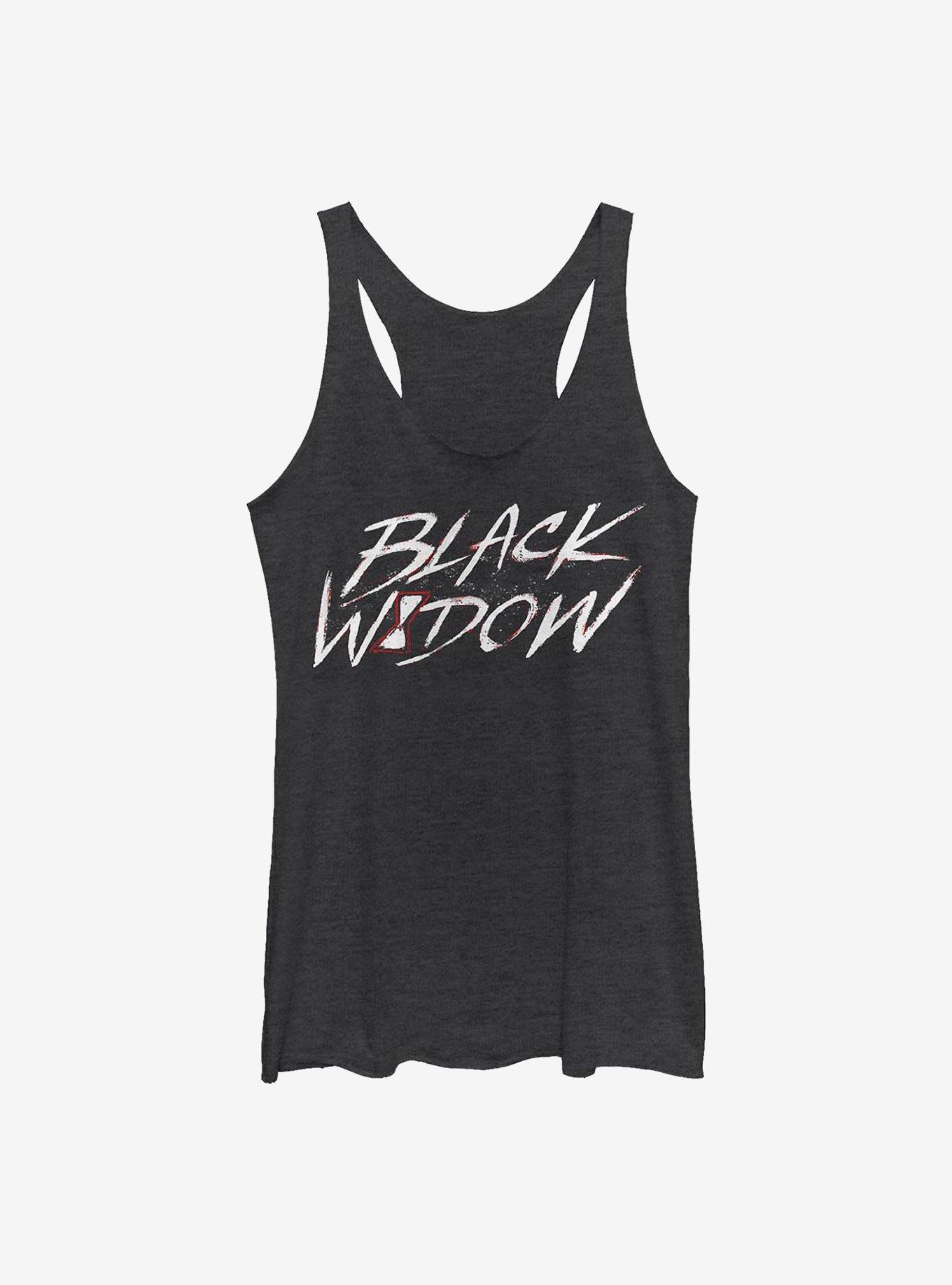 Marvel Black Widow Paint Script Womens Tank Top, , hi-res