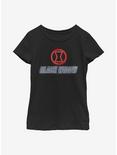Marvel Black Widow Neon Icon Youth Girls T-Shirt, BLACK, hi-res