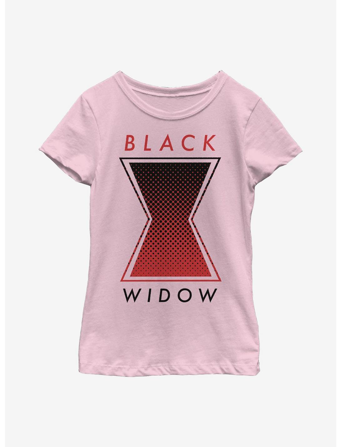 Marvel Black Widow Tonal Symbol Youth Girls T-Shirt, PINK, hi-res